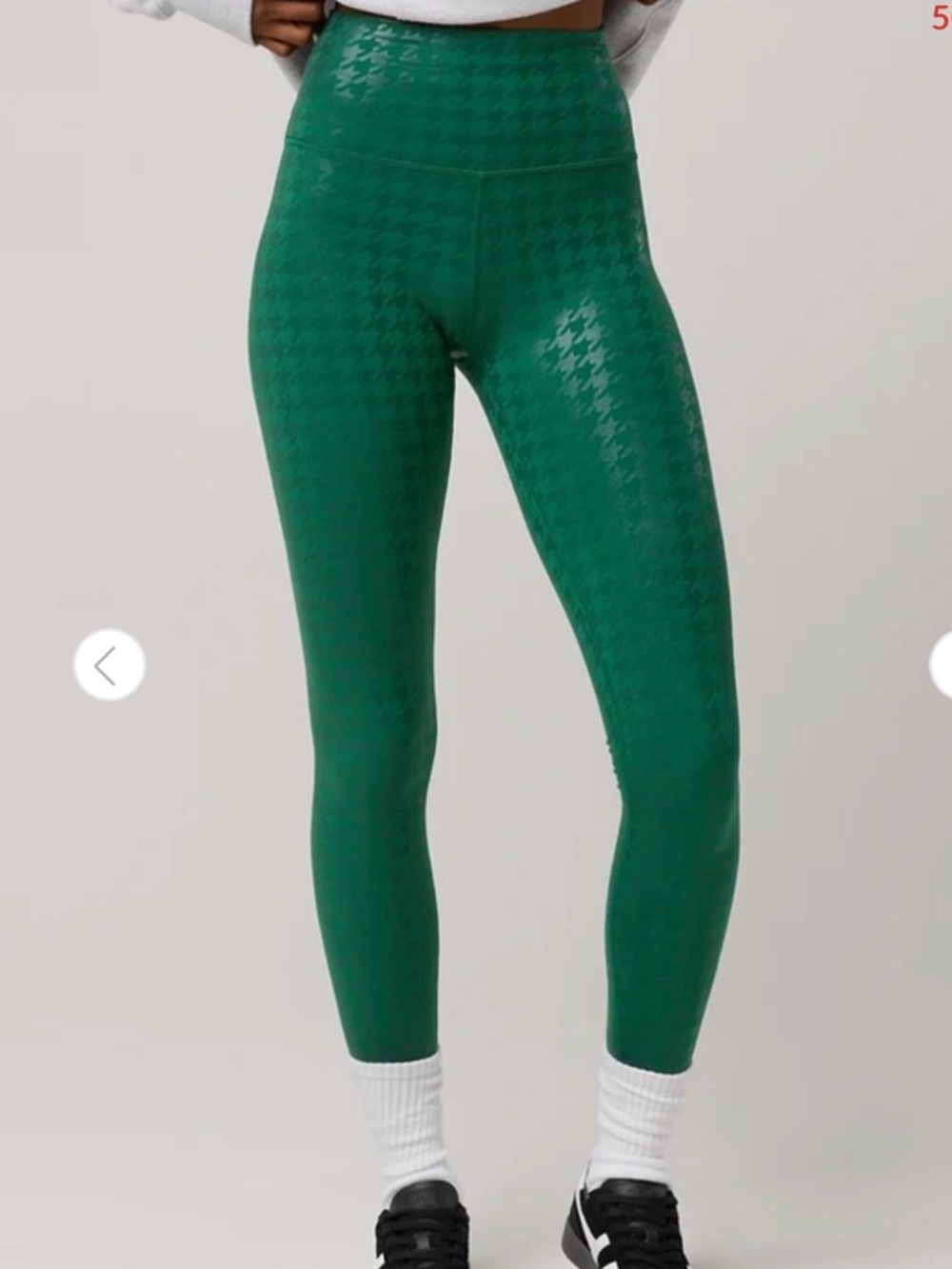Offline by Aerie The Hugger Green Houndstooth Leggings SIZE M - Picture 3 of 8